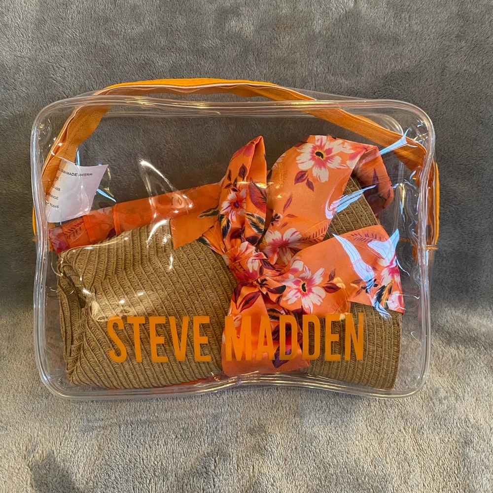 Steve Madden Matching Hat/Cover Up Set